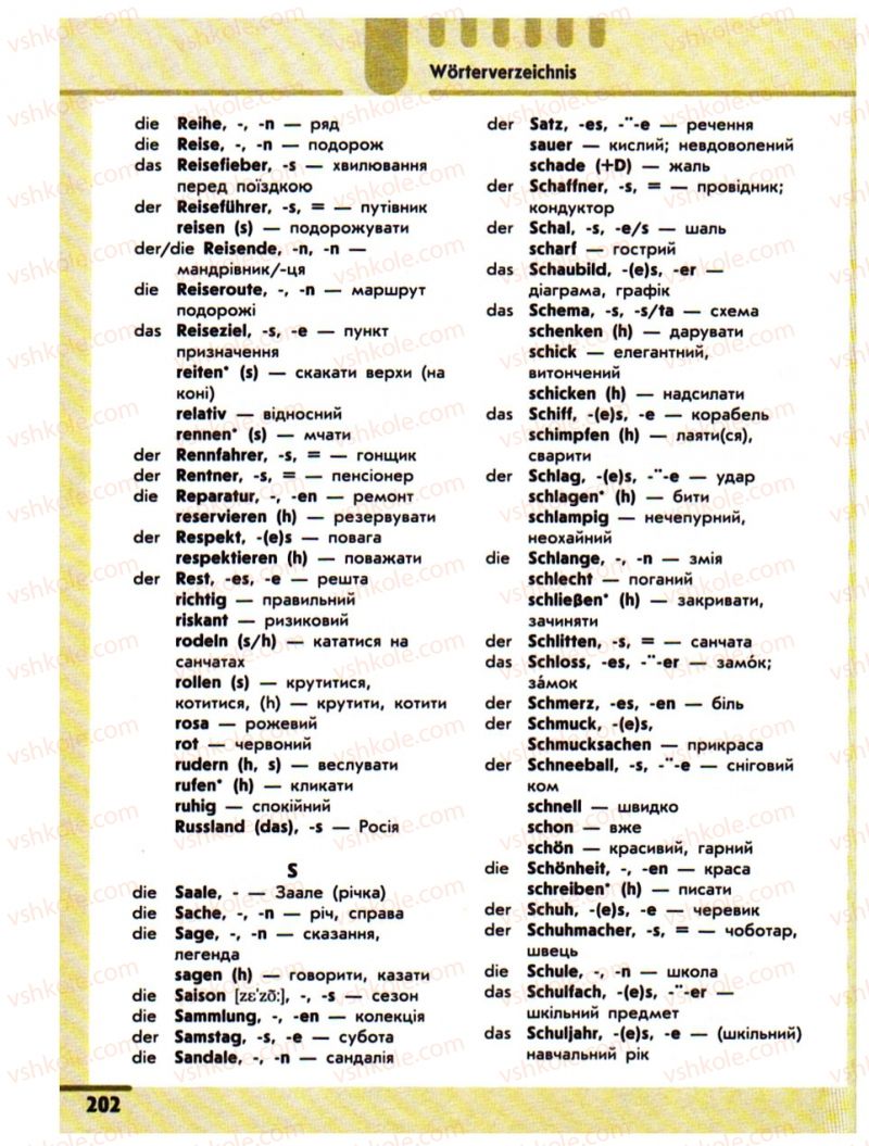 Страница 202 | Підручник Німецька мова 10 клас С.І. Сотникова 2011 Академічний рівень