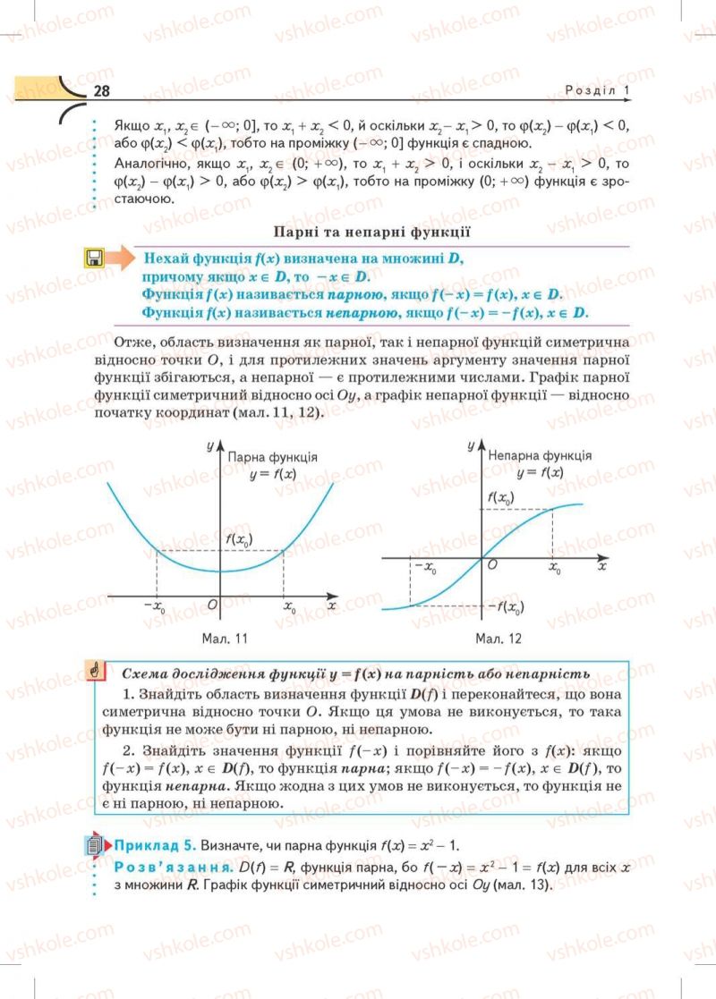 Страница 28 | Підручник Математика 10 клас М.І. Бурда, Т.В. Колесник, Ю.І. Мальований, Н.А. Тарасенкова 2010