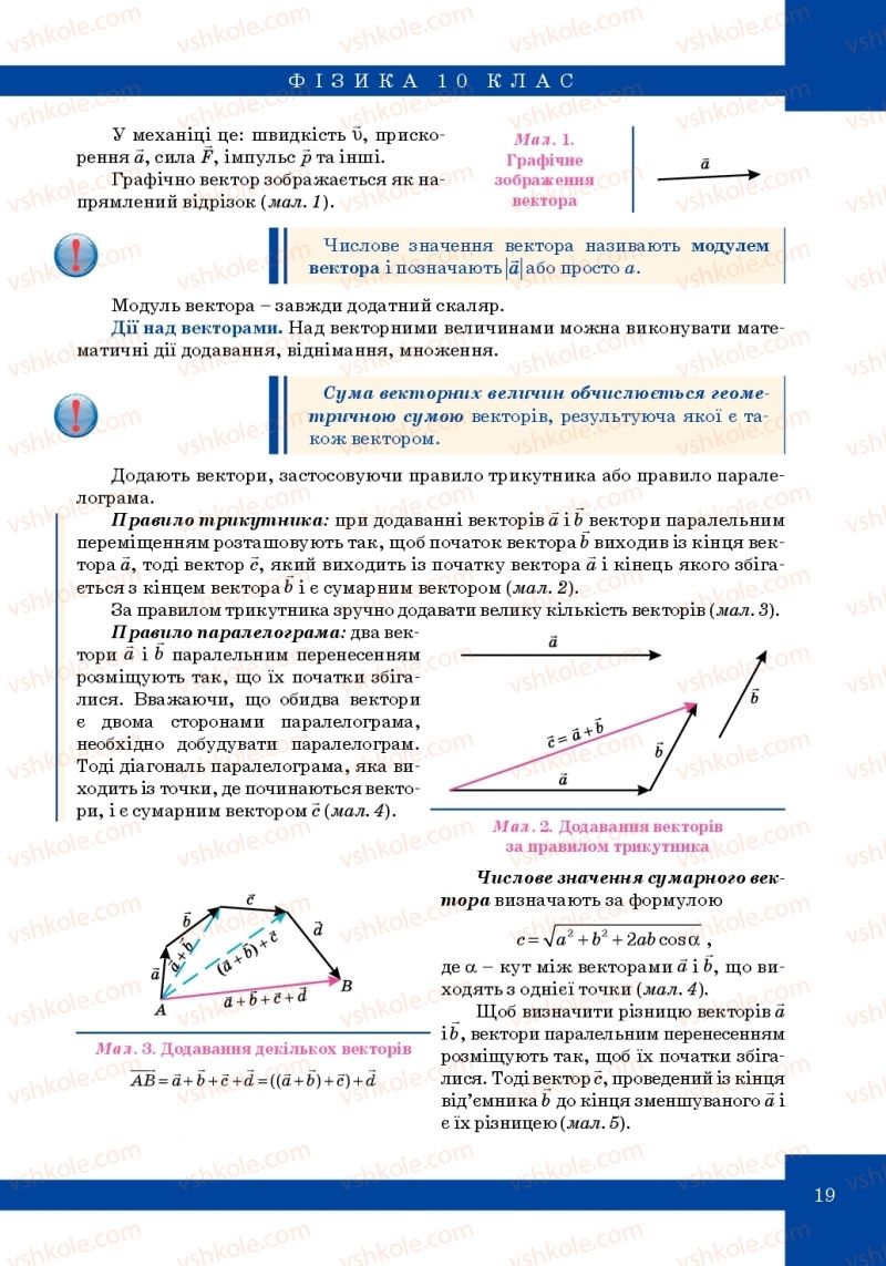 Страница 19 | Підручник Фізика 10 клас Т.М. Засєкіна, М.В. Головко 2010 Профільний рівень