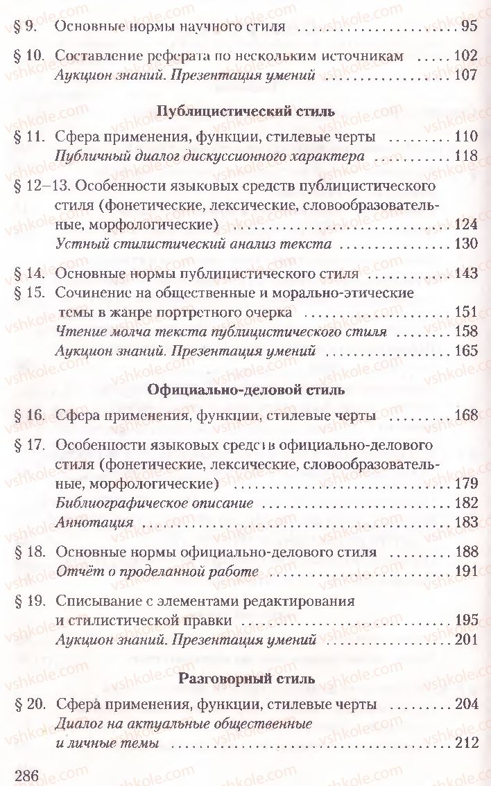 Страница 286 | Підручник Русский язык 10 клас А.Н. Рудяков, Т.Я. Фролова, Е.И. Быкова 2010