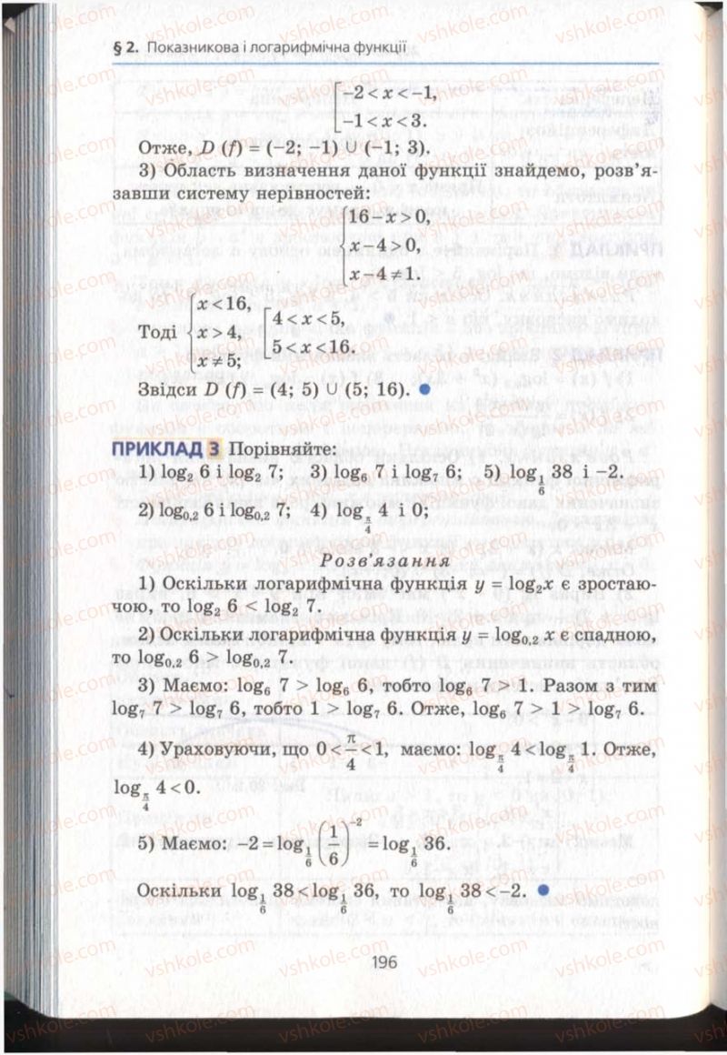 Страница 196 | Підручник Алгебра 11 клас А.Г. Мерзляк, Д.А. Номіровський, В.Б. Полонський, М.С. Якір 2011 Академічний, профільний рівні