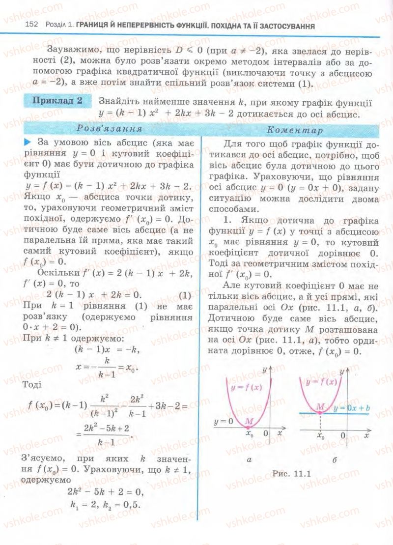 Страница 152 | Підручник Алгебра 11 клас Є.П. Нелін, О.Є. Долгова 2011 Академічний рівень, профільний рівні