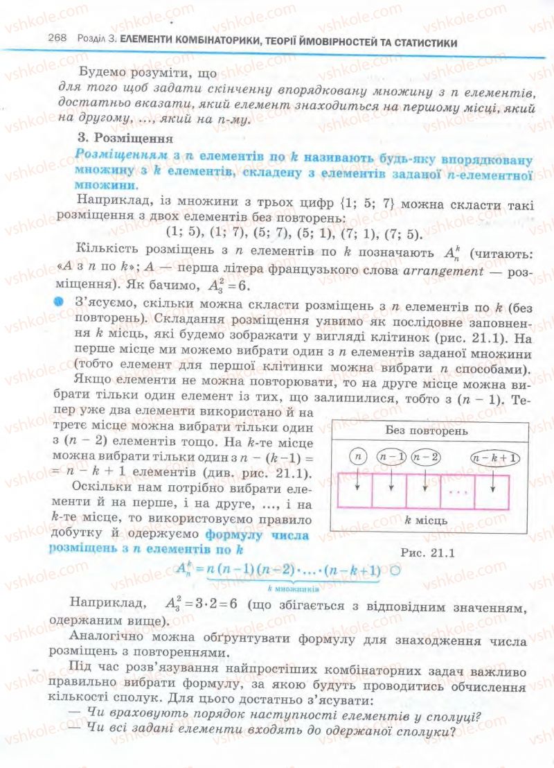 Страница 268 | Підручник Алгебра 11 клас Є.П. Нелін, О.Є. Долгова 2011 Академічний рівень, профільний рівні