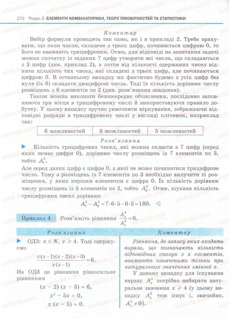 Страница 270 | Підручник Алгебра 11 клас Є.П. Нелін, О.Є. Долгова 2011 Академічний рівень, профільний рівні