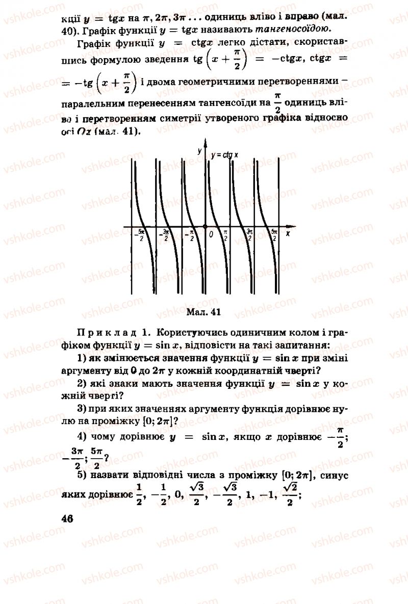 Страница 46 | Підручник Алгебра 11 клас М.І. Шкіль, З.І. Слєпкань, О.С. Дубинчук 2001