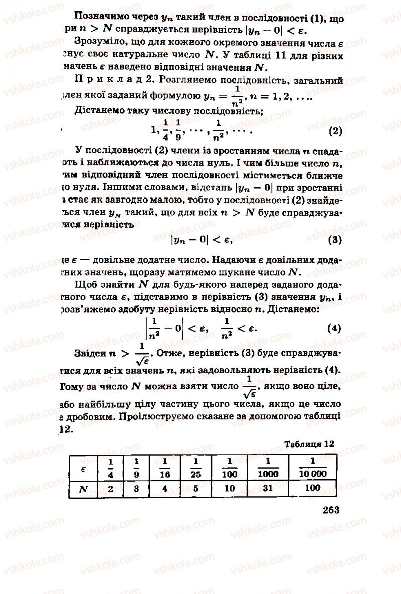 Страница 263 | Підручник Алгебра 11 клас М.І. Шкіль, З.І. Слєпкань, О.С. Дубинчук 2001