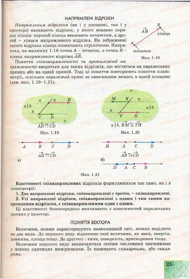 Страница 25 | Підручник Геометрія 11 клас Г.В. Апостолова 2011 Академічний, профільний рівні