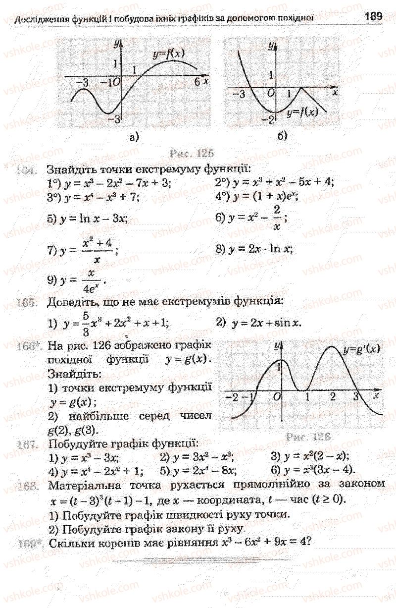 Страница 189 | Підручник Математика 11 клас О.М. Афанасьєва, Я.С. Бродський, О.Л. Павлов 2011