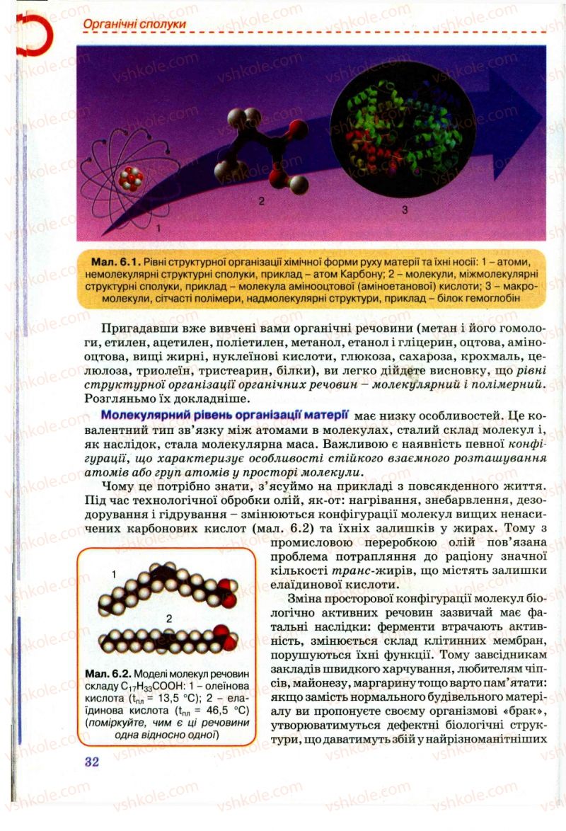 Страница 32 | Підручник Хімія 11 клас Г.А. Лашевська, А.А. Лашевська 2011