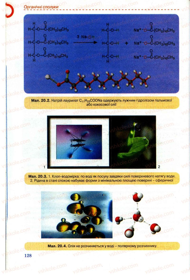 Страница 128 | Підручник Хімія 11 клас Г.А. Лашевська, А.А. Лашевська 2011