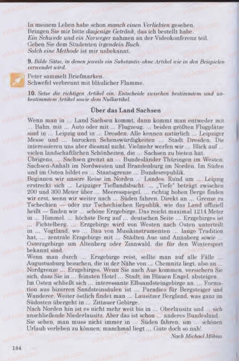 Страница 184 | Підручник Німецька мова 11 клас Н.П. Басай 2011 10 рік навчання