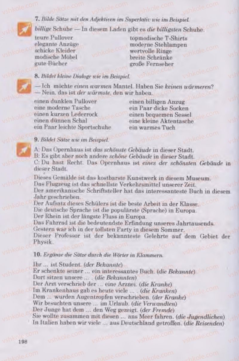 Страница 198 | Підручник Німецька мова 11 клас Н.П. Басай 2011 10 рік навчання