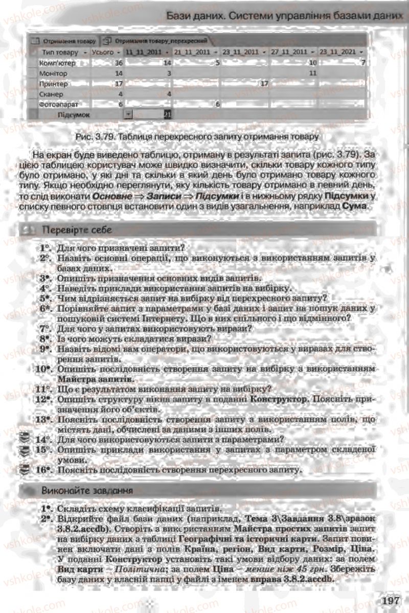 Страница 197 | Підручник Інформатика 11 клас Й.Я. Ривкінд, Т.І. Лисенко, Л.А. Чернікова, В.В. Шакотько 2011