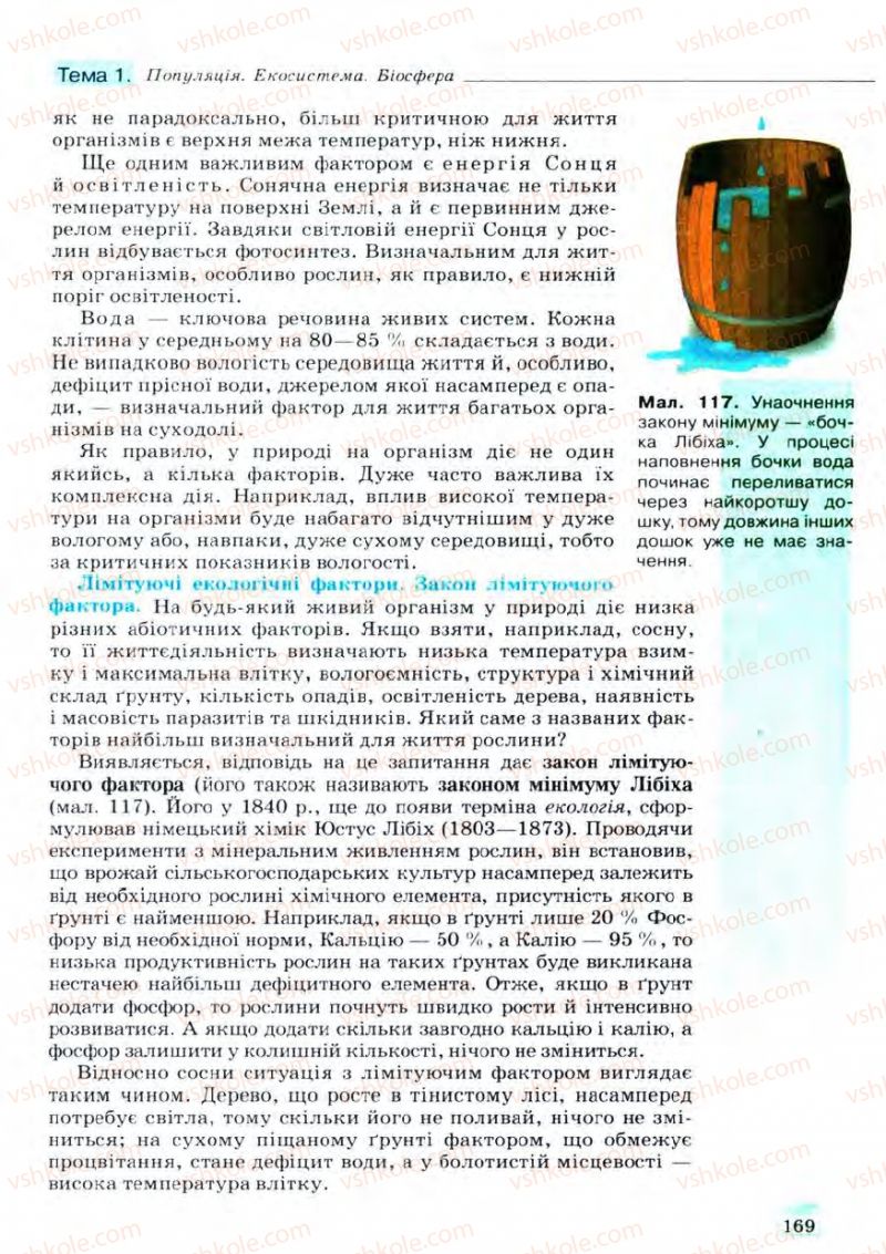 Страница 169 | Підручник Біологія 11 клас С.В. Межжерін, Я.О. Межжеріна 2011 Академічний рівень