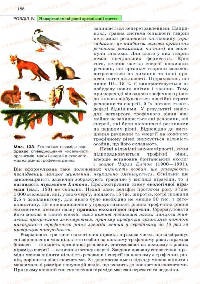 Страница 188 | Підручник Біологія 11 клас С.В. Межжерін, Я.О. Межжеріна 2011 Академічний рівень