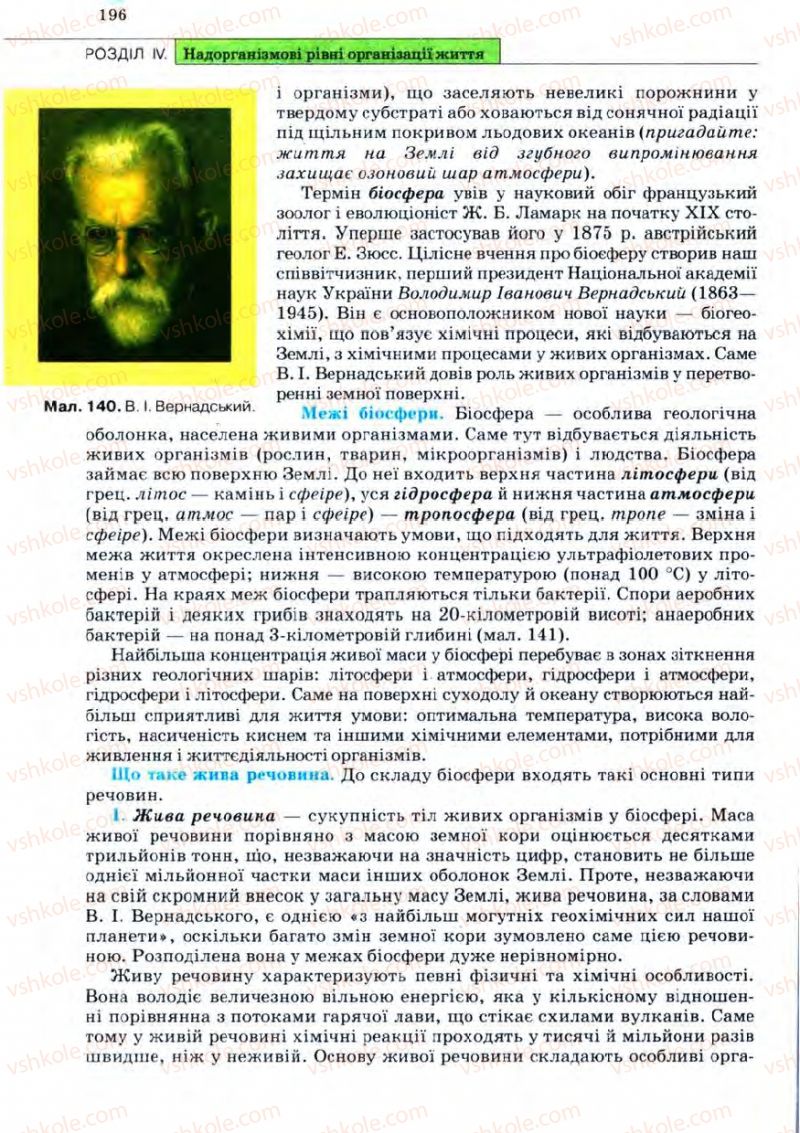 Страница 196 | Підручник Біологія 11 клас С.В. Межжерін, Я.О. Межжеріна 2011 Академічний рівень