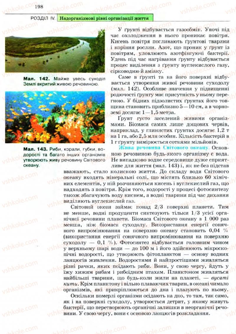 Страница 198 | Підручник Біологія 11 клас С.В. Межжерін, Я.О. Межжеріна 2011 Академічний рівень