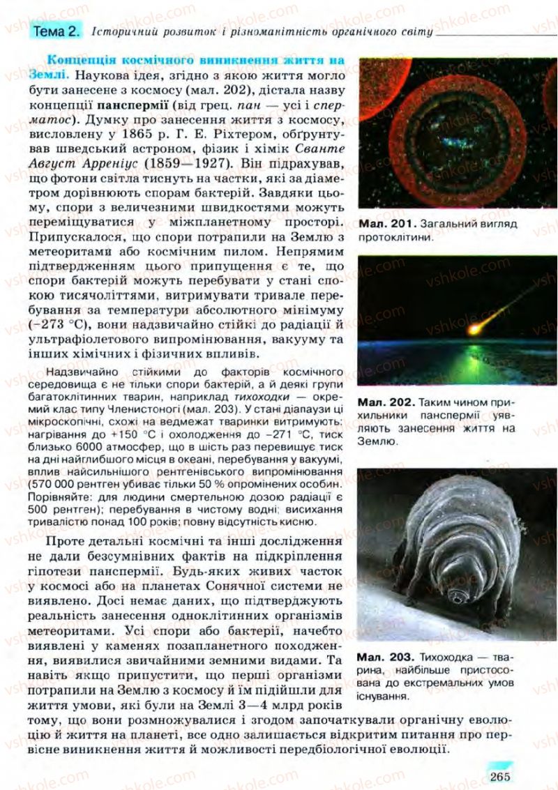 Страница 265 | Підручник Біологія 11 клас С.В. Межжерін, Я.О. Межжеріна 2011 Академічний рівень