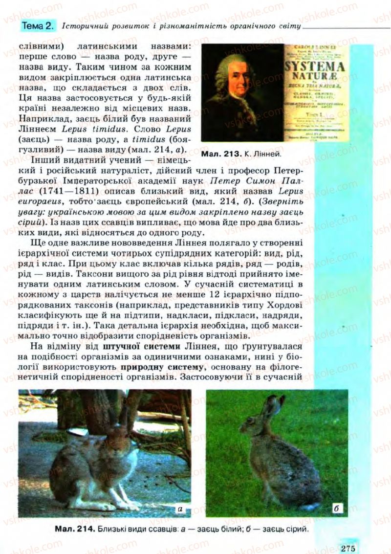 Страница 275 | Підручник Біологія 11 клас С.В. Межжерін, Я.О. Межжеріна 2011 Академічний рівень