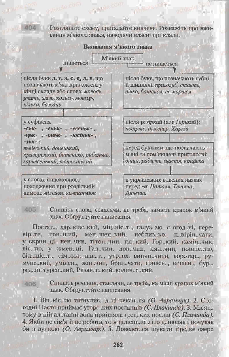 Страница 262 | Підручник Українська мова 11 клас Н.В. Бондаренко 2011