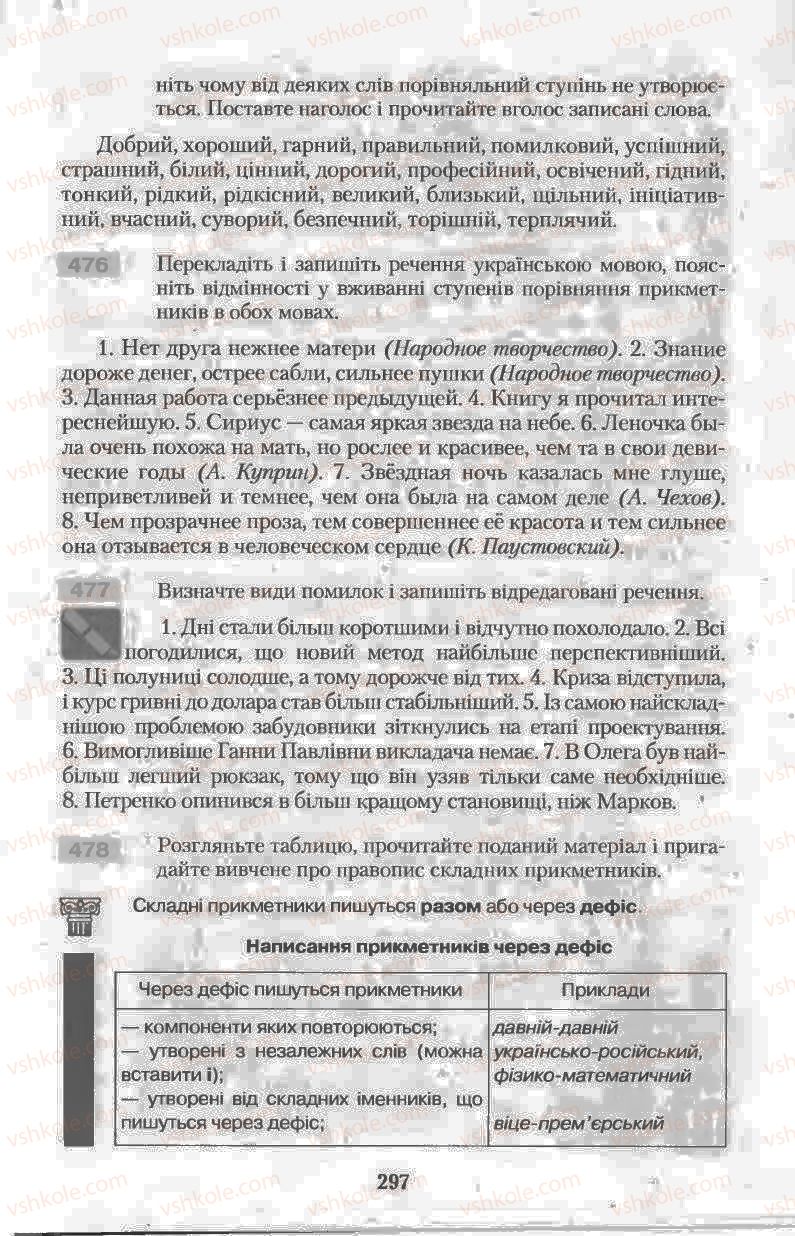 Страница 297 | Підручник Українська мова 11 клас Н.В. Бондаренко 2011