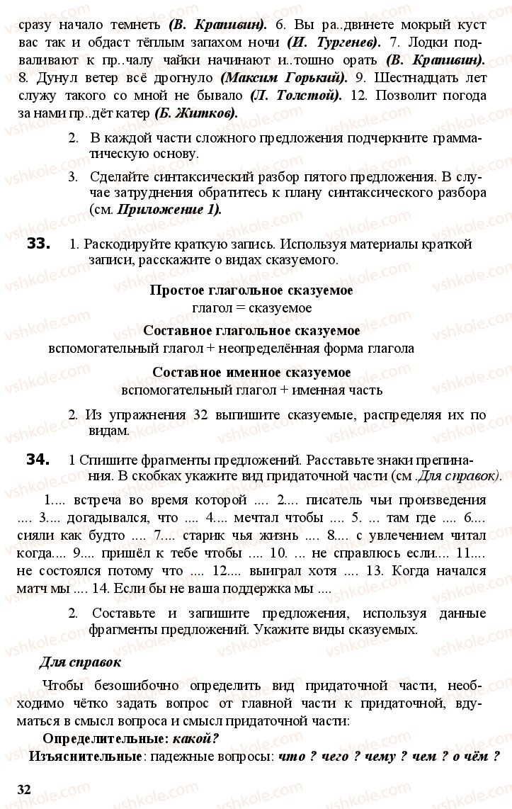 Страница 31 | Підручник Русский язык 11 клас А.Н. Рудяков, Т.Я. Фролова Е.И. Быкова 2011