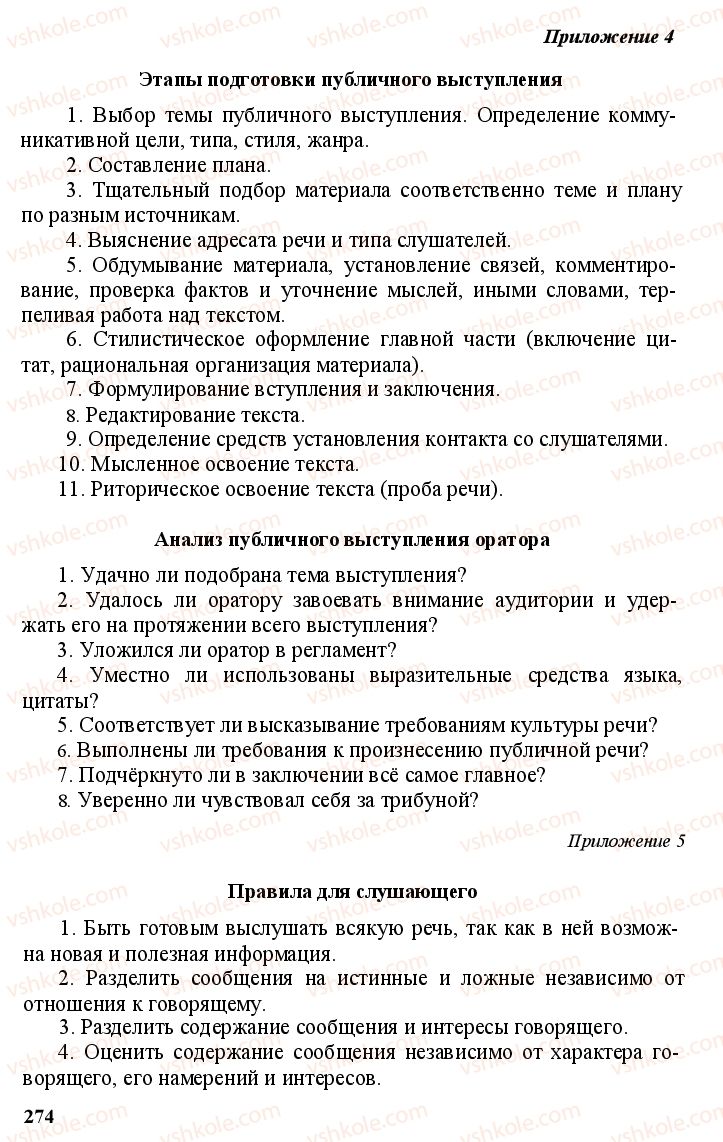 Страница 273 | Підручник Русский язык 11 клас А.Н. Рудяков, Т.Я. Фролова Е.И. Быкова 2011