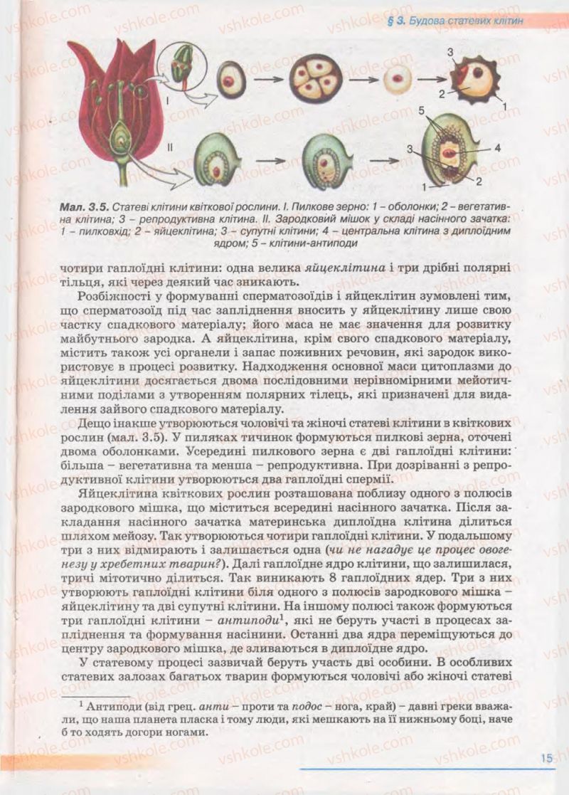 Страница 15 | Підручник Біологія 11 клас П.Г. Балан, Ю.Г. Вервес 2011 Академічний рівень