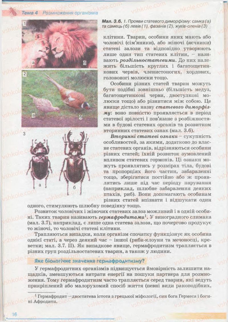 Страница 16 | Підручник Біологія 11 клас П.Г. Балан, Ю.Г. Вервес 2011 Академічний рівень