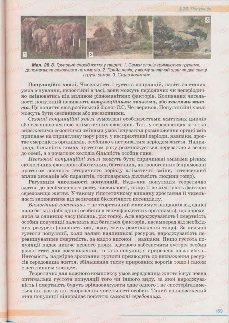 Страница 169 | Підручник Біологія 11 клас П.Г. Балан, Ю.Г. Вервес 2011 Академічний рівень