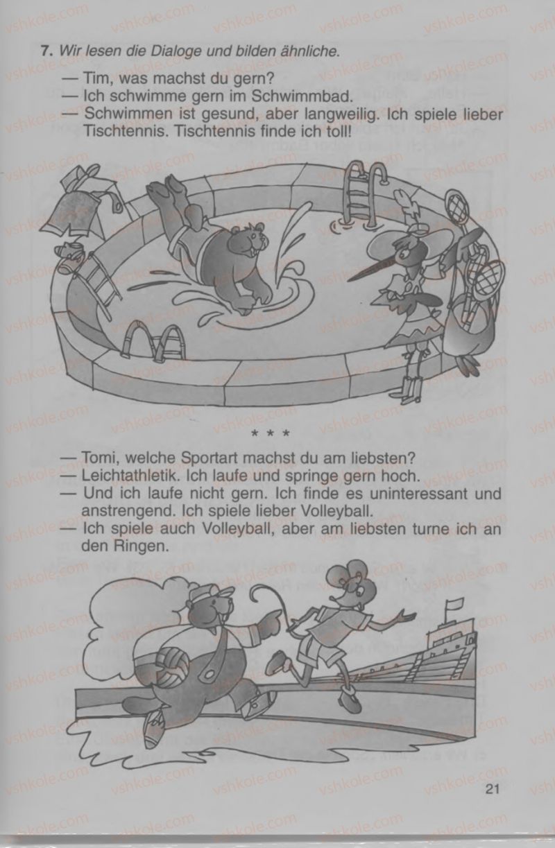 Страница 21 | Підручник Німецька мова 4 клас Н.П. Басай 2006