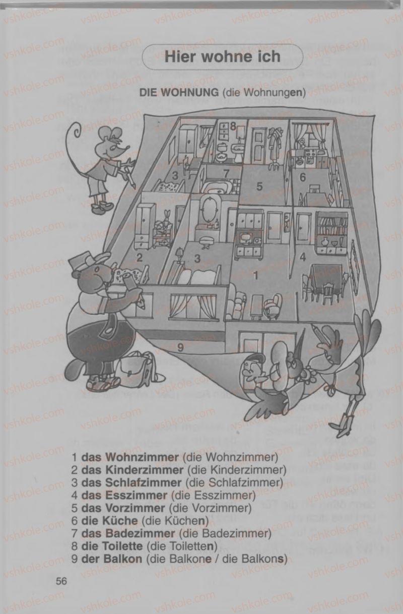 Страница 56 | Підручник Німецька мова 4 клас Н.П. Басай 2006