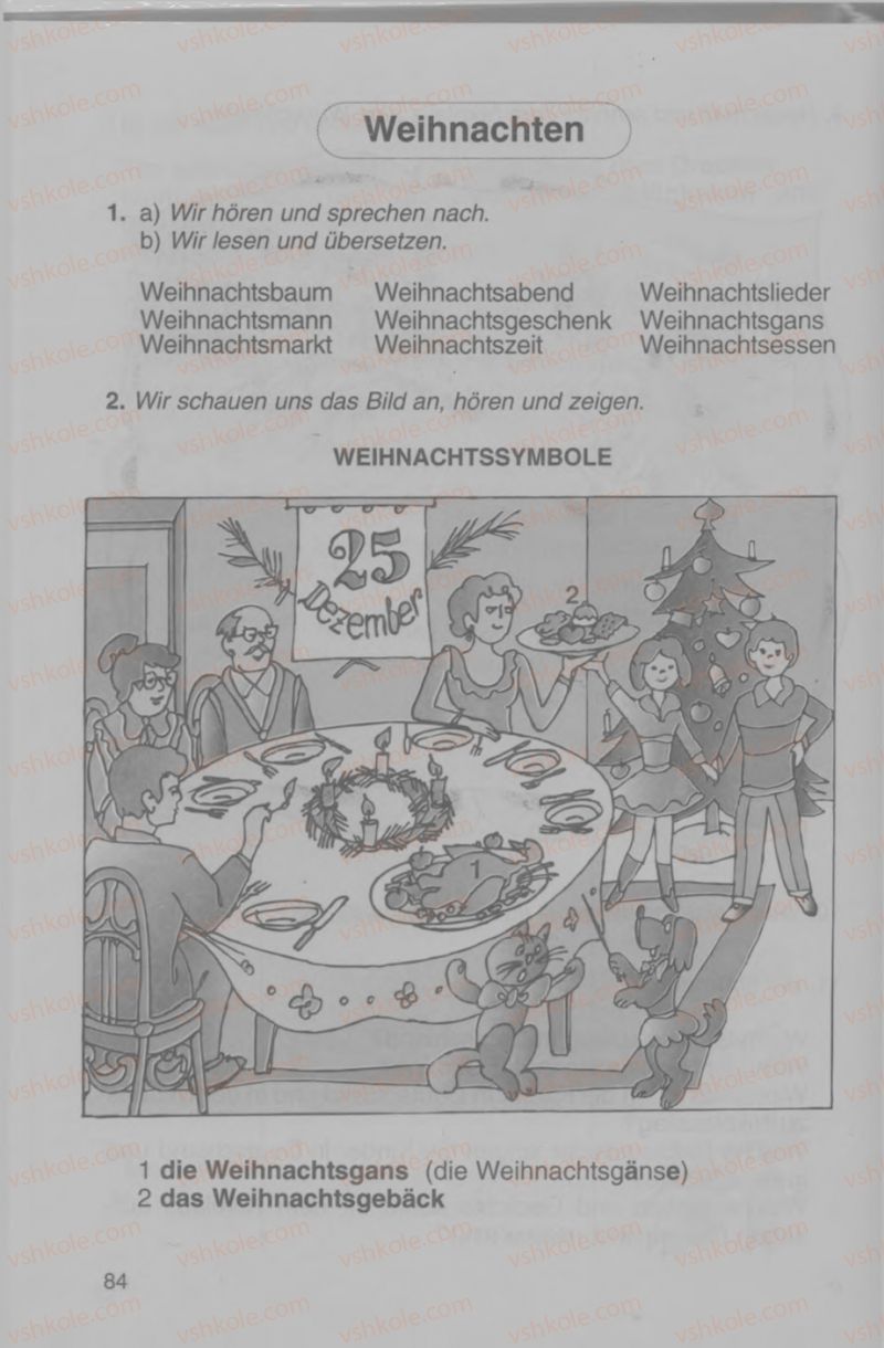 Страница 84 | Підручник Німецька мова 4 клас Н.П. Басай 2006