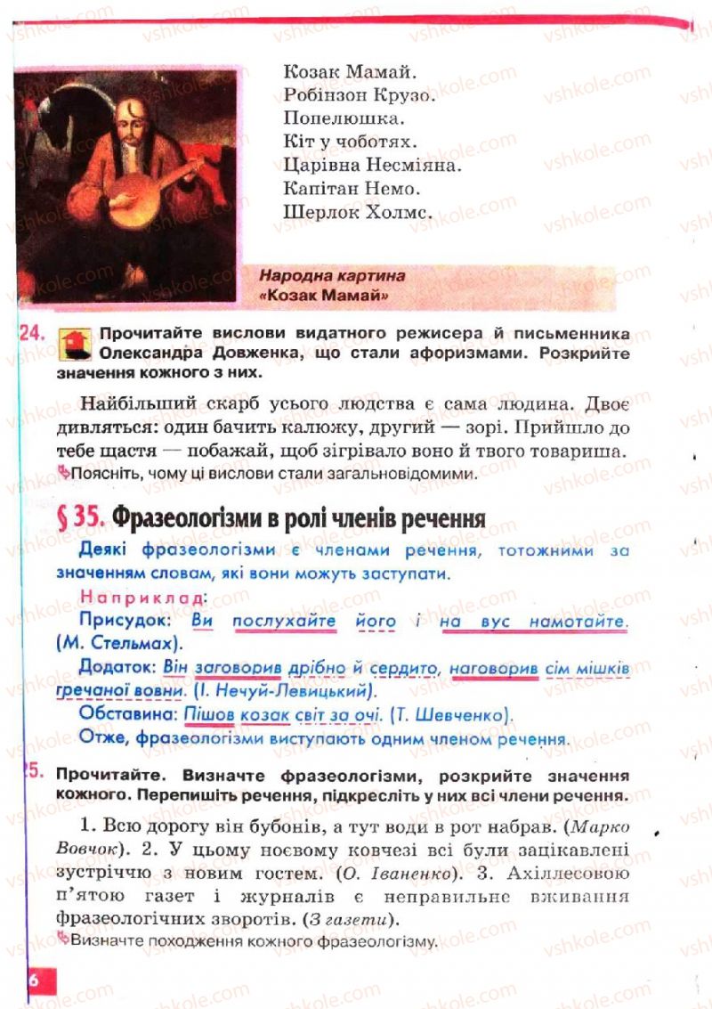 Страница 246 | Підручник Українська мова 5 клас О.П. Глазова, Ю.Б. Кузнецов 2005