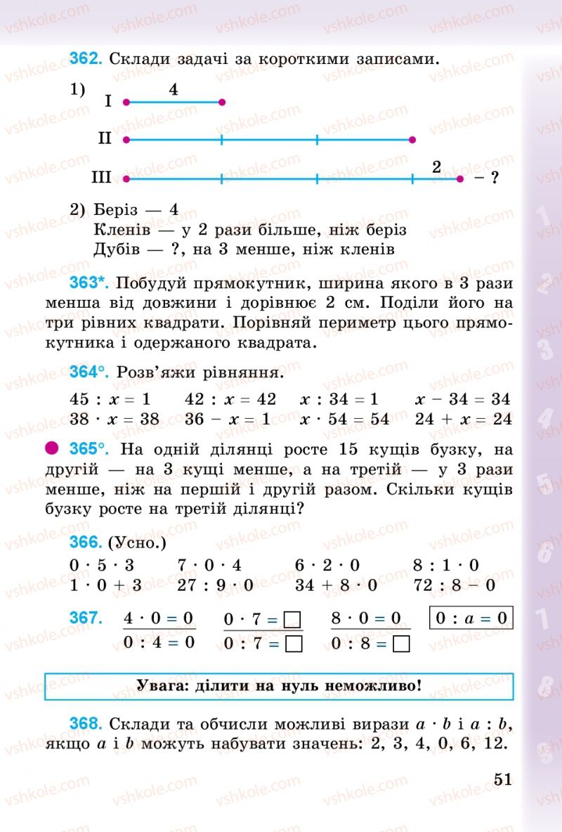 Страница 51 | Підручник Математика 3 клас М.В. Богданович, Г.П. Лишенко 2014
