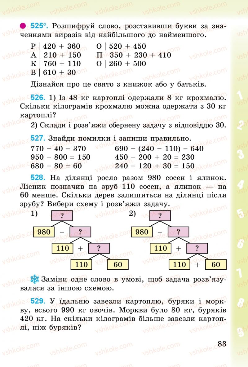 Страница 83 | Підручник Математика 3 клас М.В. Богданович, Г.П. Лишенко 2014