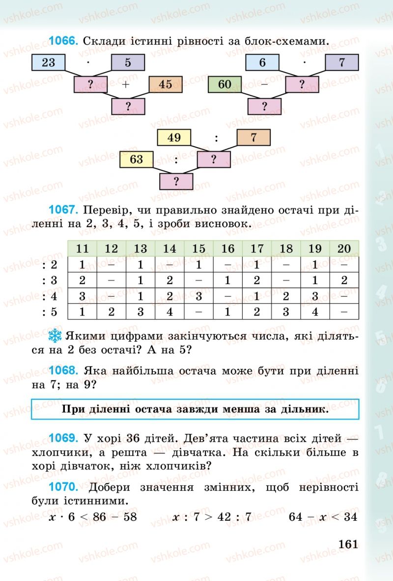 Страница 161 | Підручник Математика 3 клас М.В. Богданович, Г.П. Лишенко 2014
