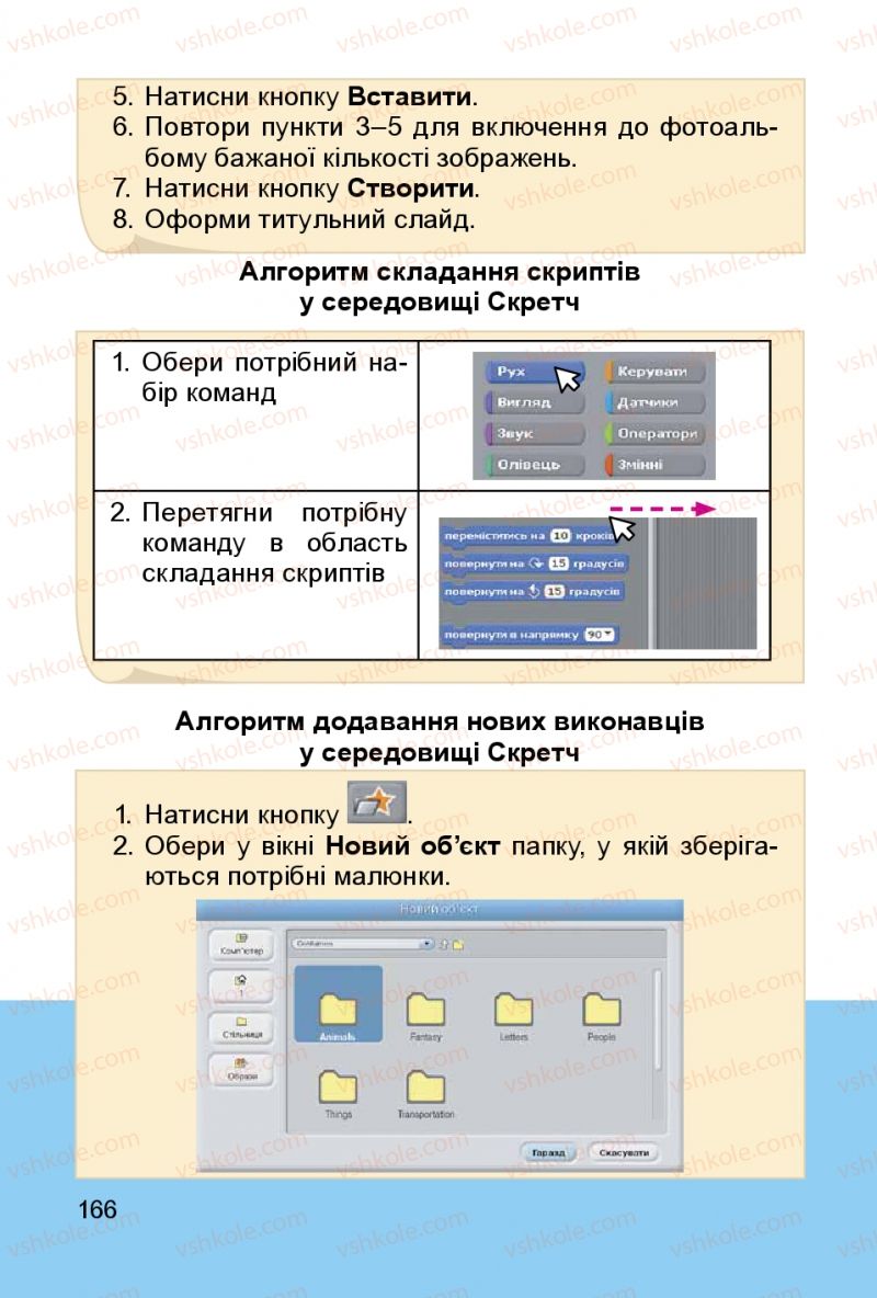 Страница 166 | Підручник Інформатика 3 клас О.В. Коршунова 2014
