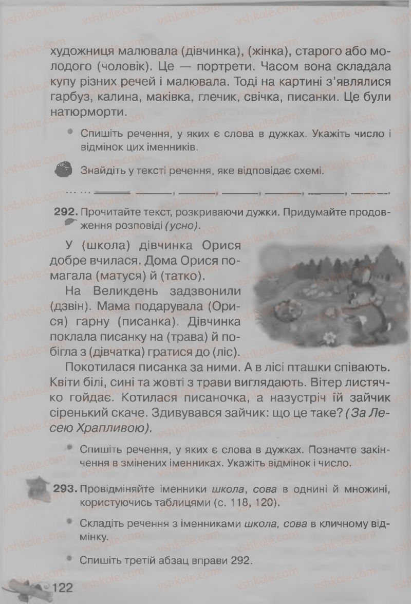 Страница 122 | Підручник Українська мова 3 клас М.Д. Захарійчук, А.І. Мовчун 2013