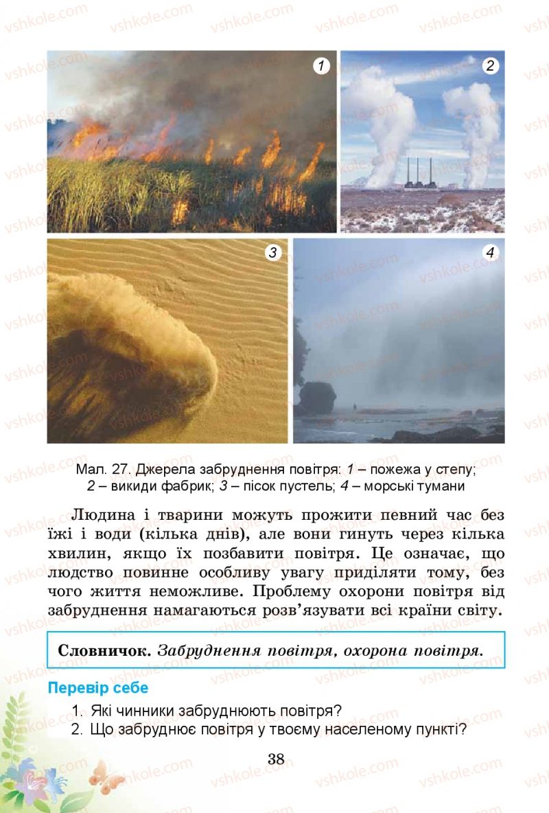 Страница 38 | Підручник Природознавство 3 клас Т.Г. Гільберг, Т.В. Сак 2014