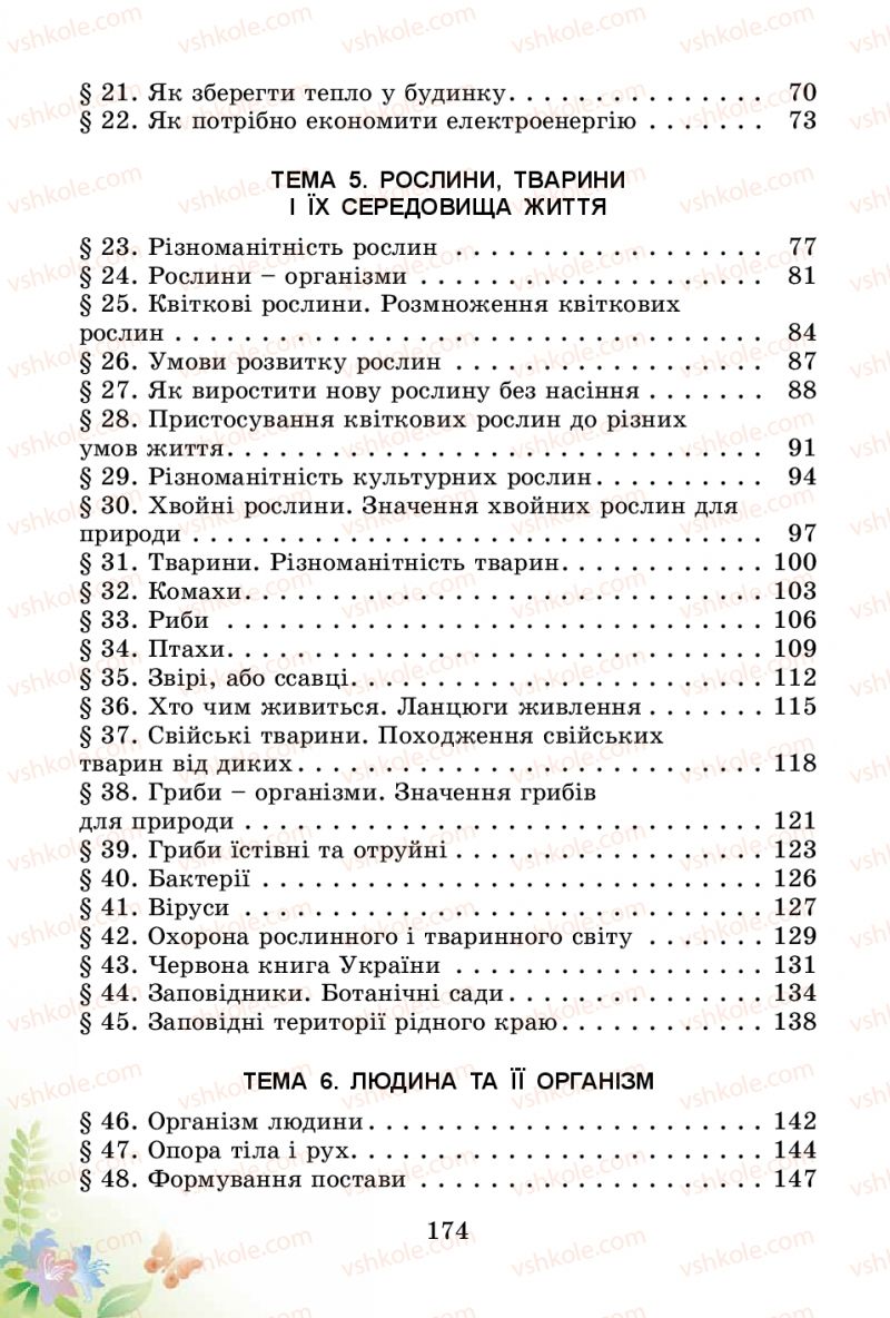 Страница 174 | Підручник Природознавство 3 клас Т.Г. Гільберг, Т.В. Сак 2014