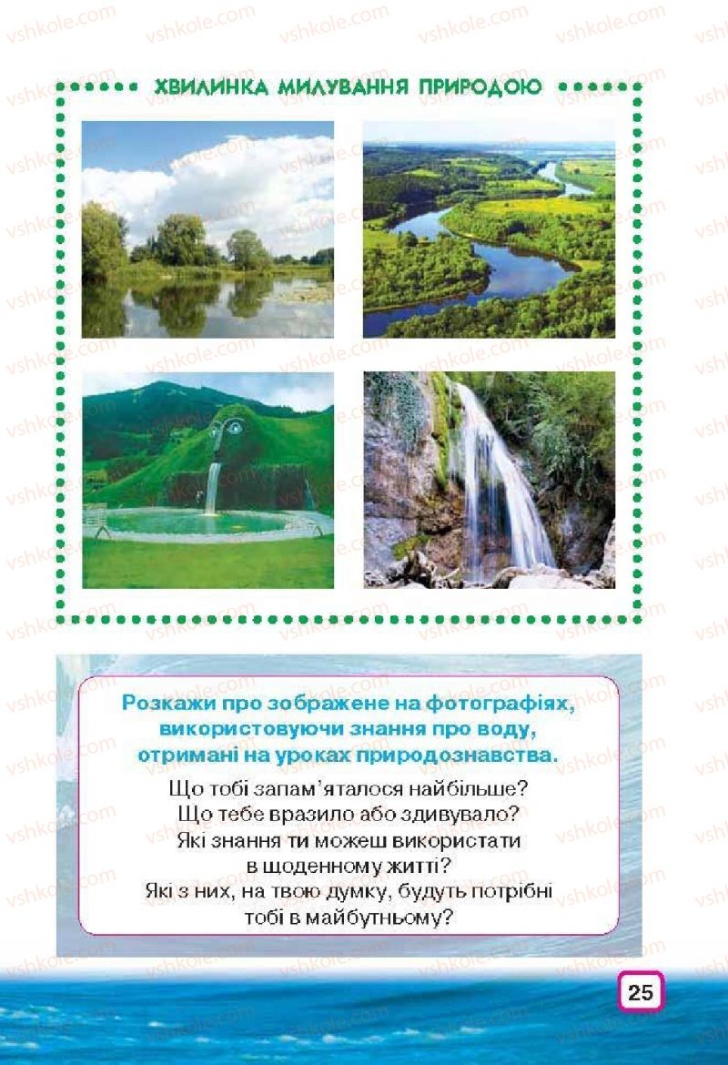 Страница 25 | Підручник Природознавство 3 клас І.В. Грущинська 2013