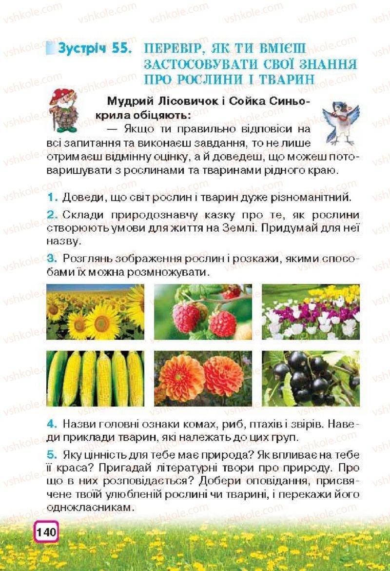 Страница 140 | Підручник Природознавство 3 клас І.В. Грущинська 2013
