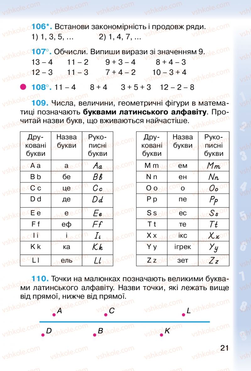 Страница 21 | Підручник Математика 2 клас М.В. Богданович, Г.П. Лишенко 2012