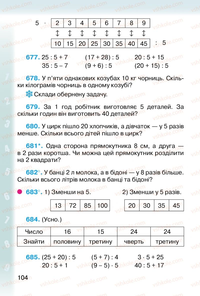 Страница 104 | Підручник Математика 2 клас М.В. Богданович, Г.П. Лишенко 2012