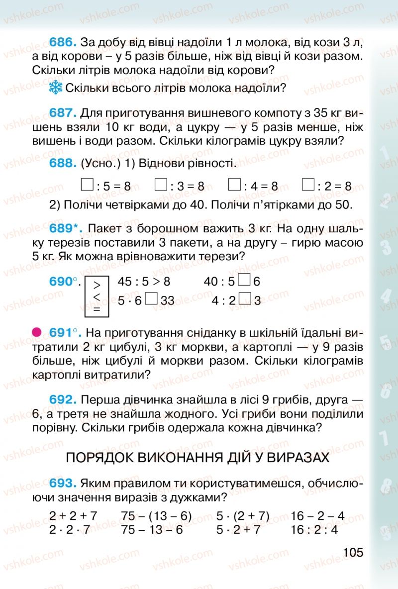 Страница 105 | Підручник Математика 2 клас М.В. Богданович, Г.П. Лишенко 2012
