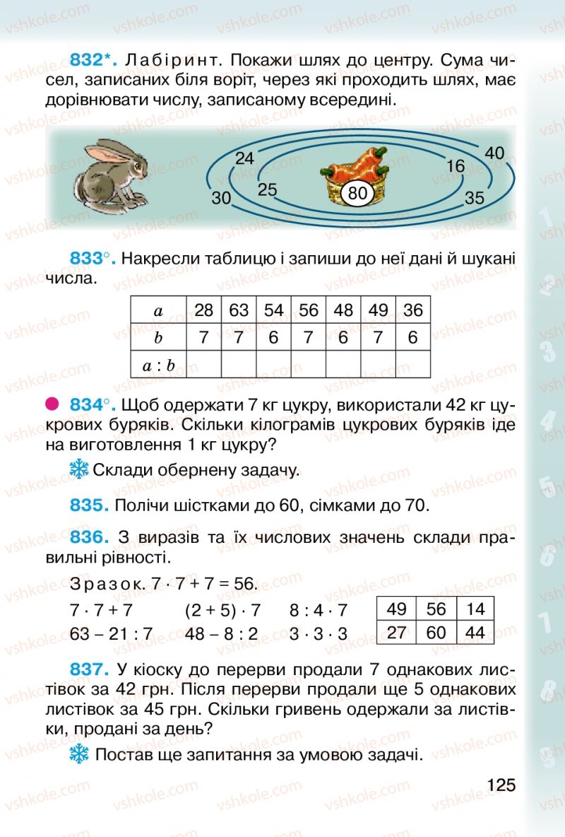 Страница 125 | Підручник Математика 2 клас М.В. Богданович, Г.П. Лишенко 2012