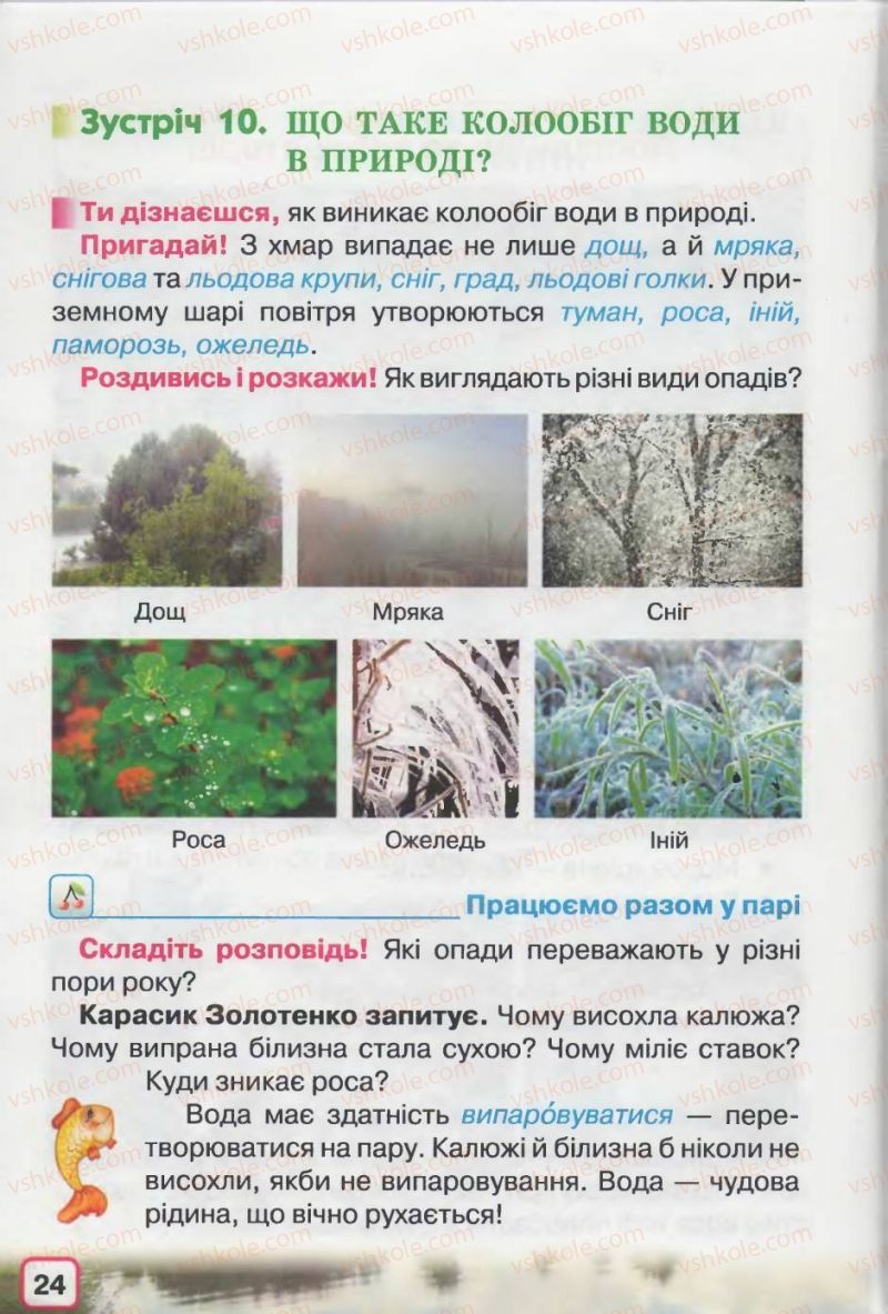 Страница 24 | Підручник Природознавство 2 клас І.В. Грущинська 2012