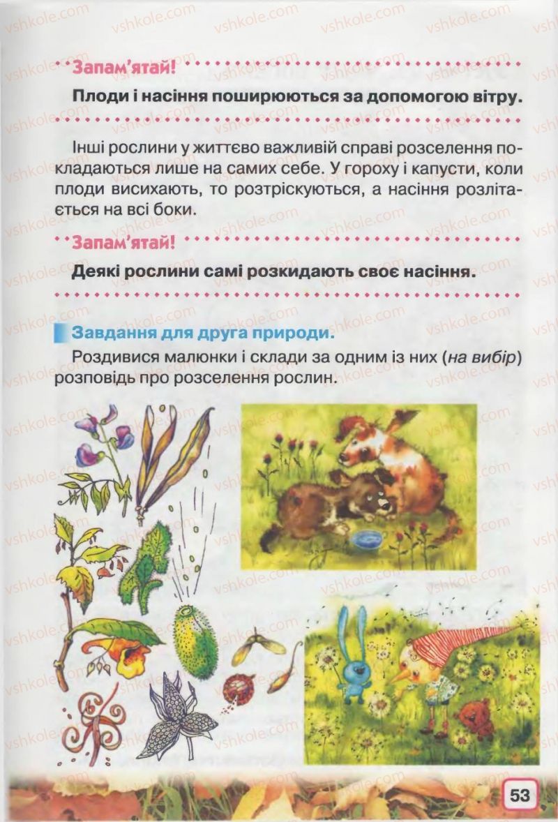 Страница 53 | Підручник Природознавство 2 клас І.В. Грущинська 2012