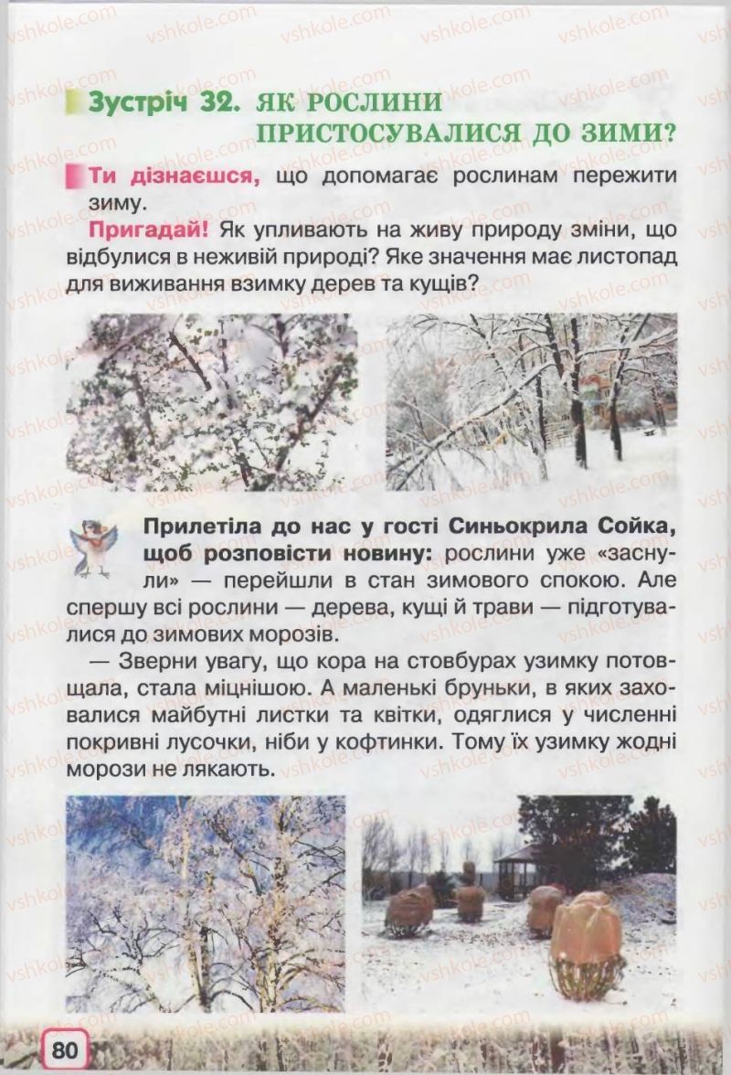 Страница 80 | Підручник Природознавство 2 клас І.В. Грущинська 2012